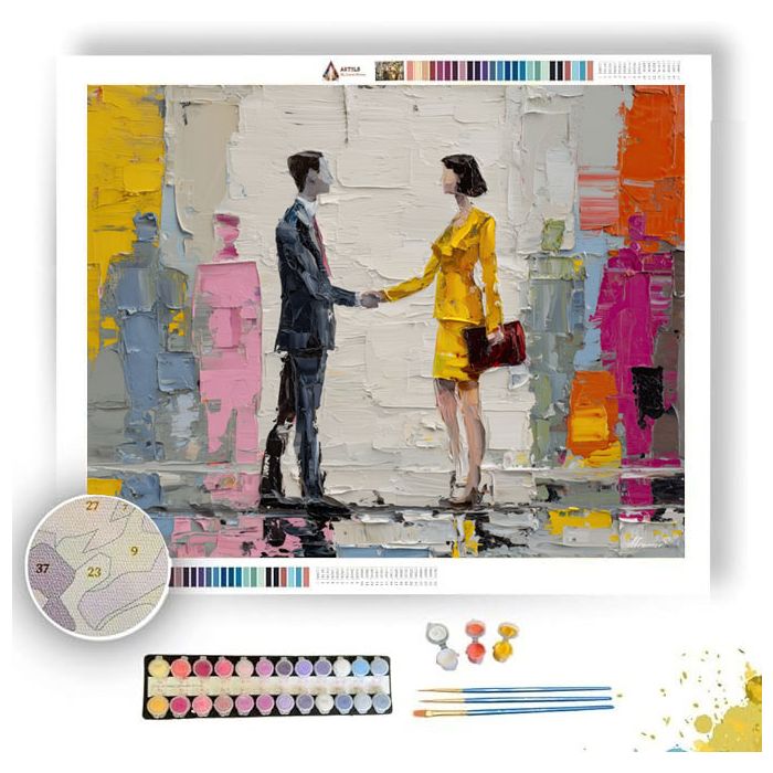 BALANCED MEETING - Paint by Numbers Full Kit