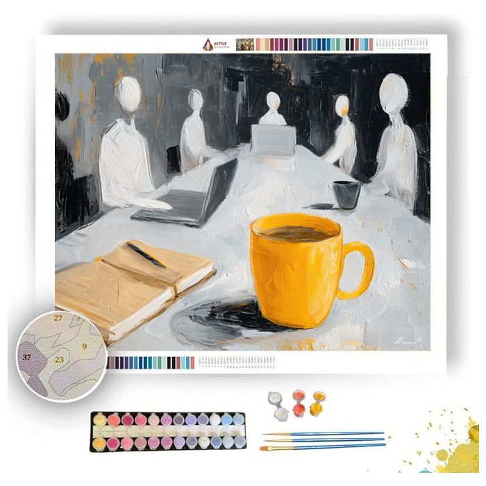 CLEAR TASK B&W - Paint by Numbers Full Kit