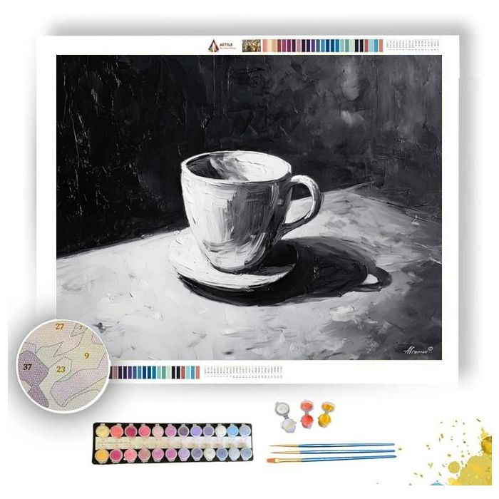 MODERN SETUP B&W - Paint by Numbers Full Kit