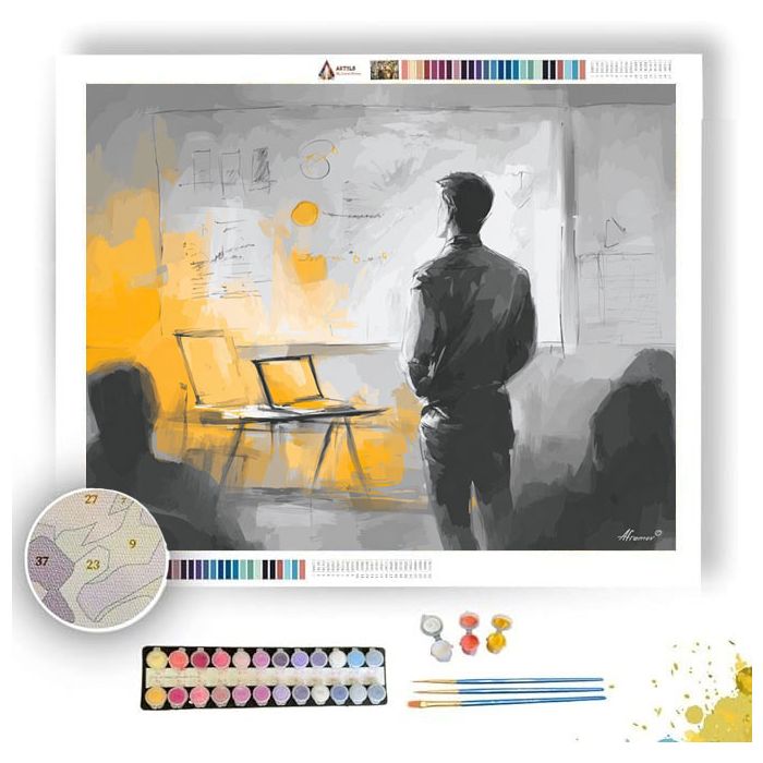 OPEN CONFERENCE B&W - Paint by Numbers Full Kit