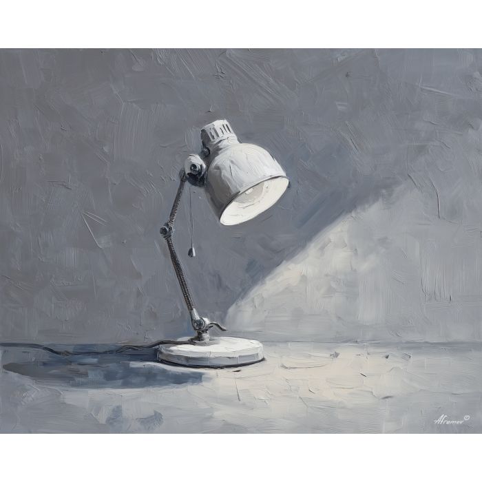 adesklamp, business art, corporate, abstract, palette knife, oil painting, impasto, textured surface, modern, minimal, professional, conceptual, clean design, office theme, contemporary art, visual concept