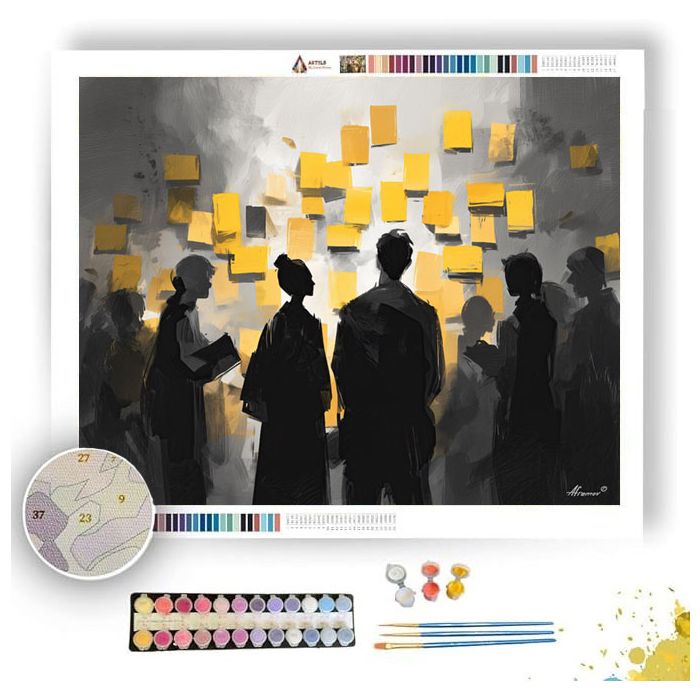 MODERN BRIEFING B&W - Paint by Numbers Full Kit