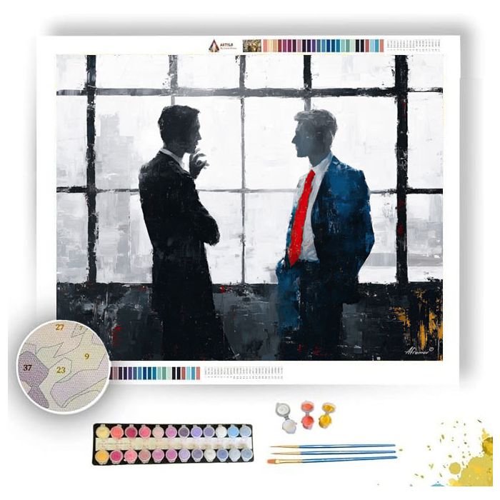 PROFESSIONAL DISCUSSION B&W - Paint by Numbers Full Kit