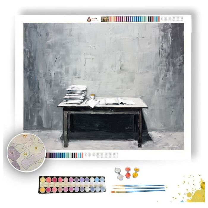 CALM COMPOSITION B&W - Paint by Numbers Full Kit