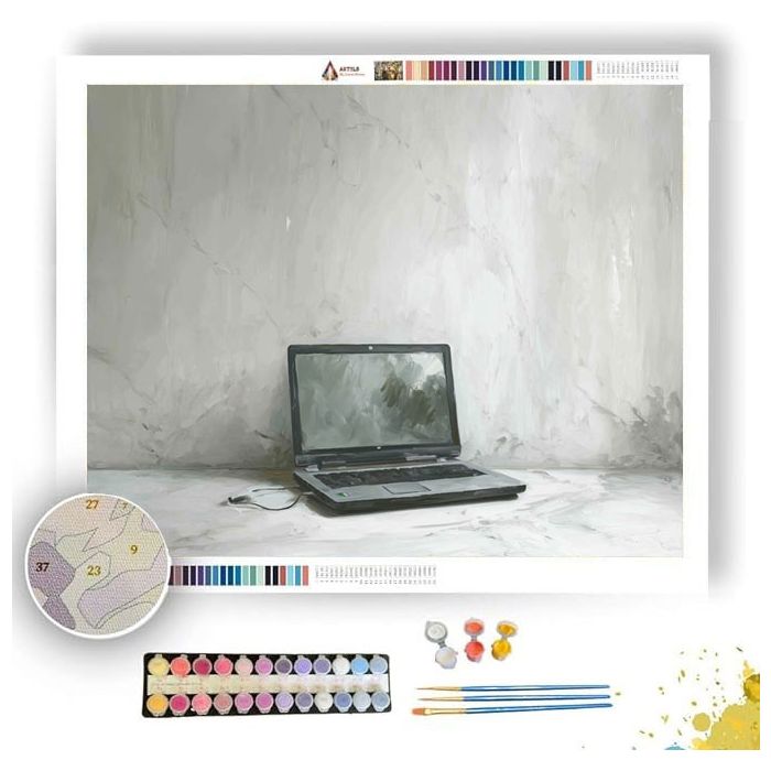 DEFINED SCENE B&W - Paint by Numbers Full Kit