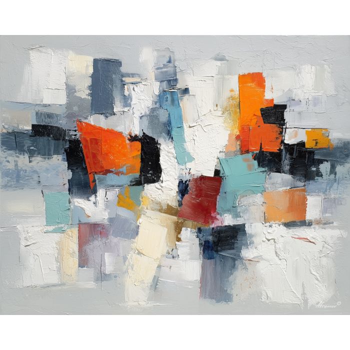 clarity, business art, corporate, abstract, palette knife, oil painting, impasto, textured surface, modern, minimal, professional, conceptual, clean design, office theme, contemporary art, visual concept