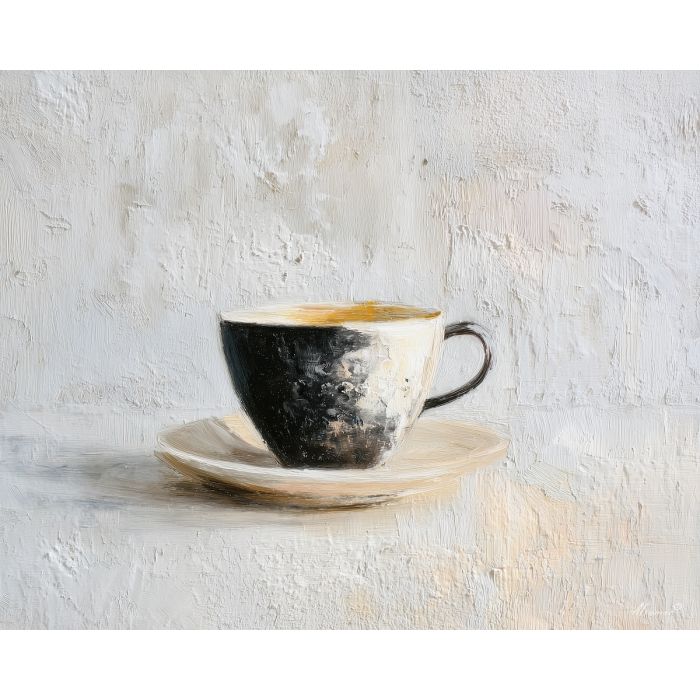 acoffeecup, business art, corporate, abstract, palette knife, oil painting, impasto, textured surface, modern, minimal, professional, conceptual, clean design, office theme, contemporary art, visual concept