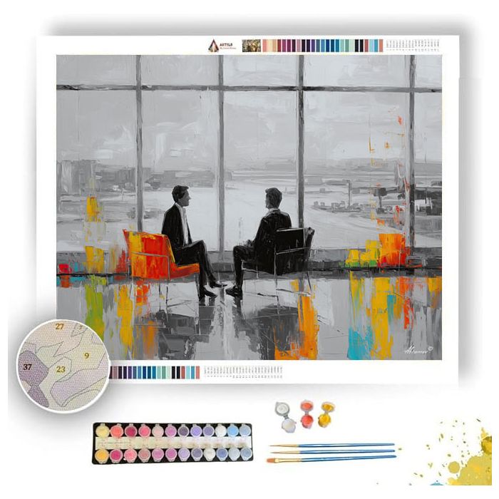 CLEAN CONFERENCE B&W - Paint by Numbers Full Kit