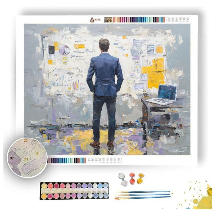 MODERN AGENDA - Paint by Numbers Full Kit