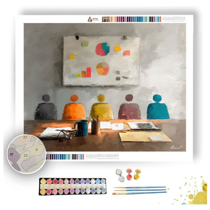 FOCUSED DESK - Paint by Numbers Full Kit