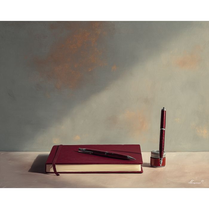 anotebookandpen, business art, corporate, abstract, palette knife, oil painting, impasto, textured surface, modern, minimal, professional, conceptual, clean design, office theme, contemporary art, visual concept
