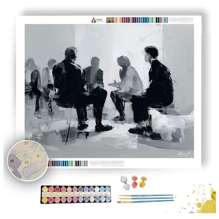 ACTIVE BRIEFING B&W - Paint by Numbers Full Kit