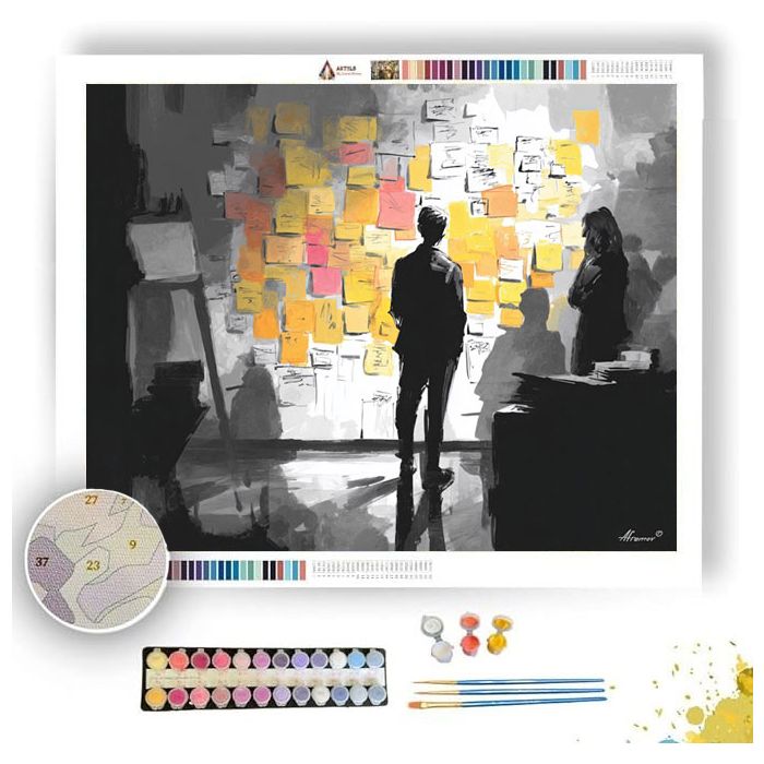 SHARED PRESENTATION B&W - Paint by Numbers Full Kit