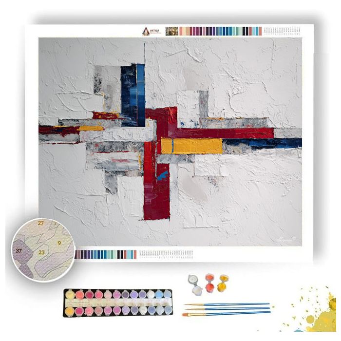 BUILT FRAME B&W - Paint by Numbers Full Kit