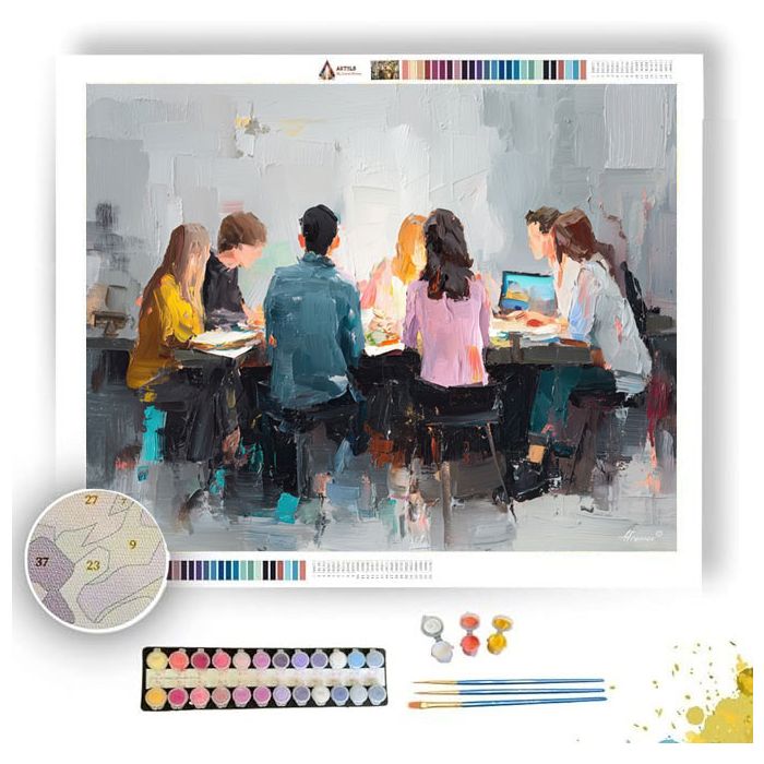 COLLABORATIVE WORKSPACE - Paint by Numbers Full Kit