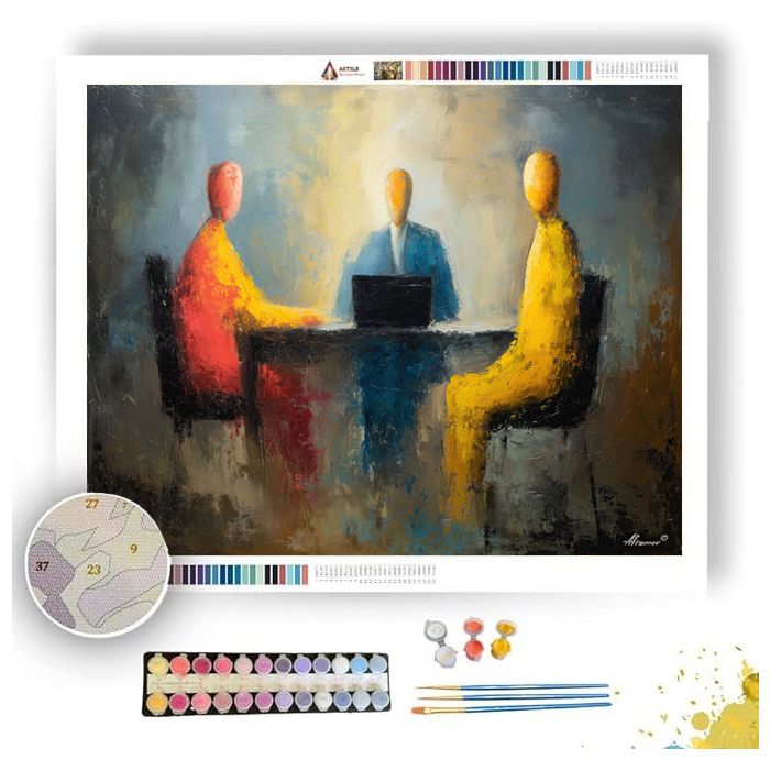 CALM DISCUSSION - Paint by Numbers Full Kit