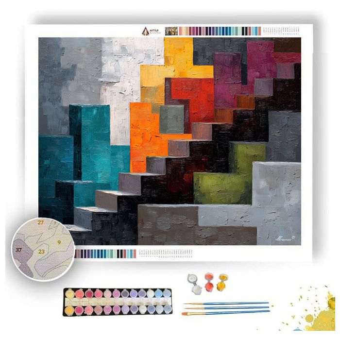 BUILT COMPOSITION - Paint by Numbers Full Kit