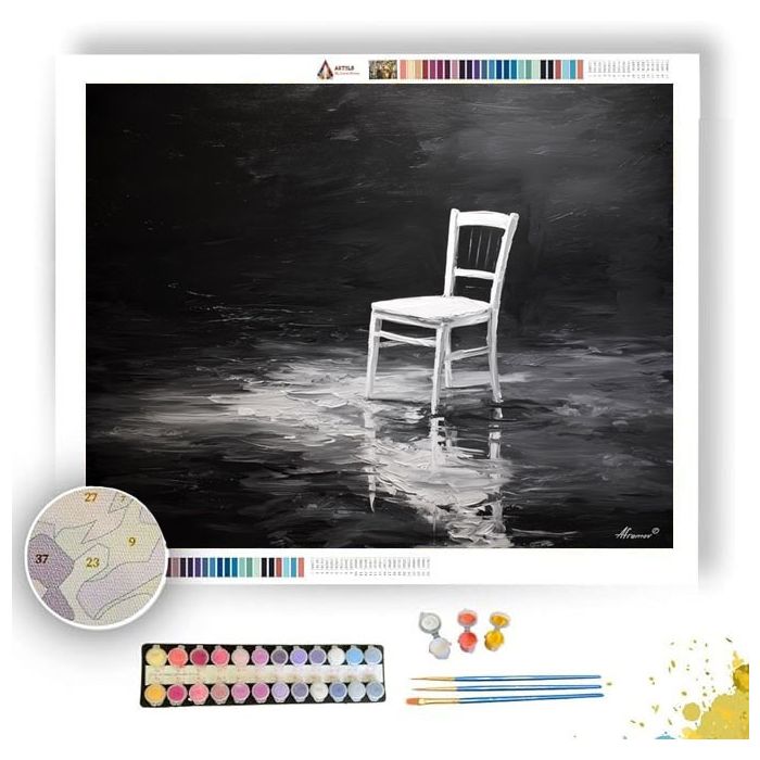 CALM FLOW B&W - Paint by Numbers Full Kit