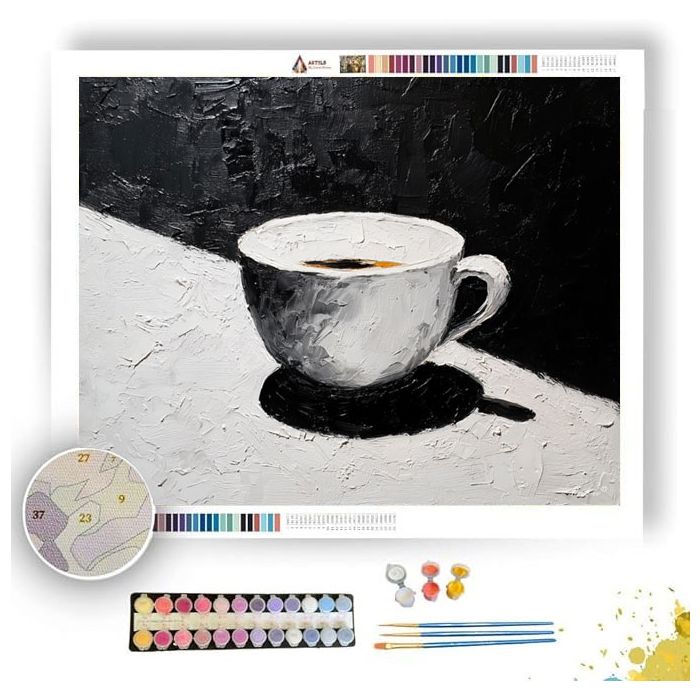 STABLE STILL B&W - Paint by Numbers Full Kit