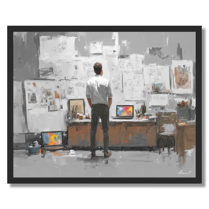 CLEAN WORKSPACE - FRAMED