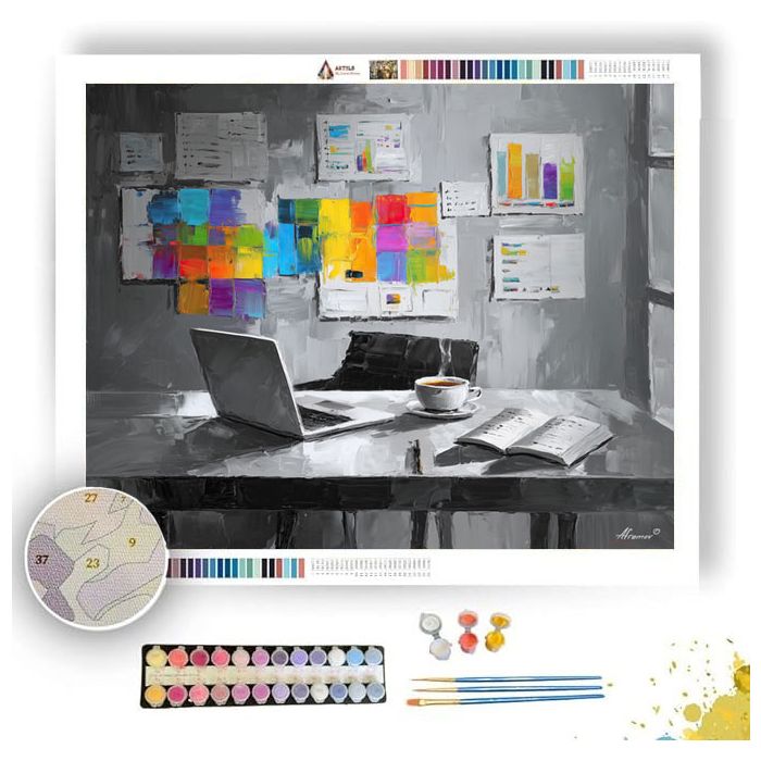 MODERN MOMENT B&W - Paint by Numbers Full Kit