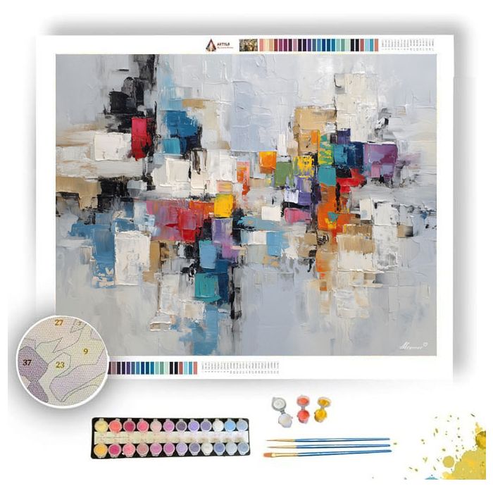 LINEAR LAYOUT - Paint by Numbers Full Kit