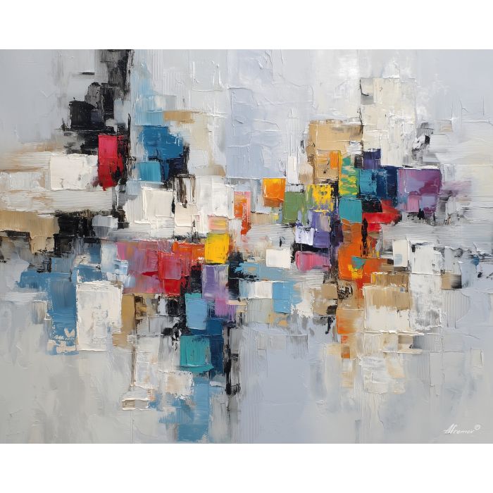 expansion, business art, corporate, abstract, palette knife, oil painting, impasto, textured surface, modern, minimal, professional, conceptual, clean design, office theme, contemporary art, visual concept