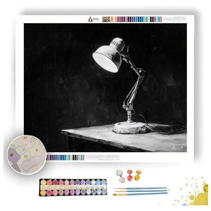 CLEAR SETTING B&W - Paint by Numbers Full Kit