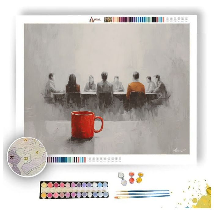 QUIET SCENE B&W - Paint by Numbers Full Kit