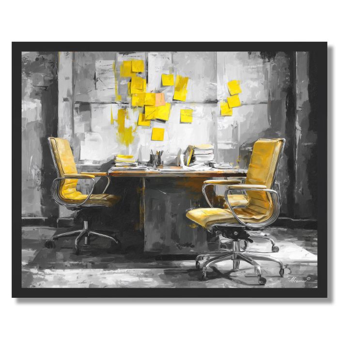 MODERN CONFERENCE B&W - FRAMED