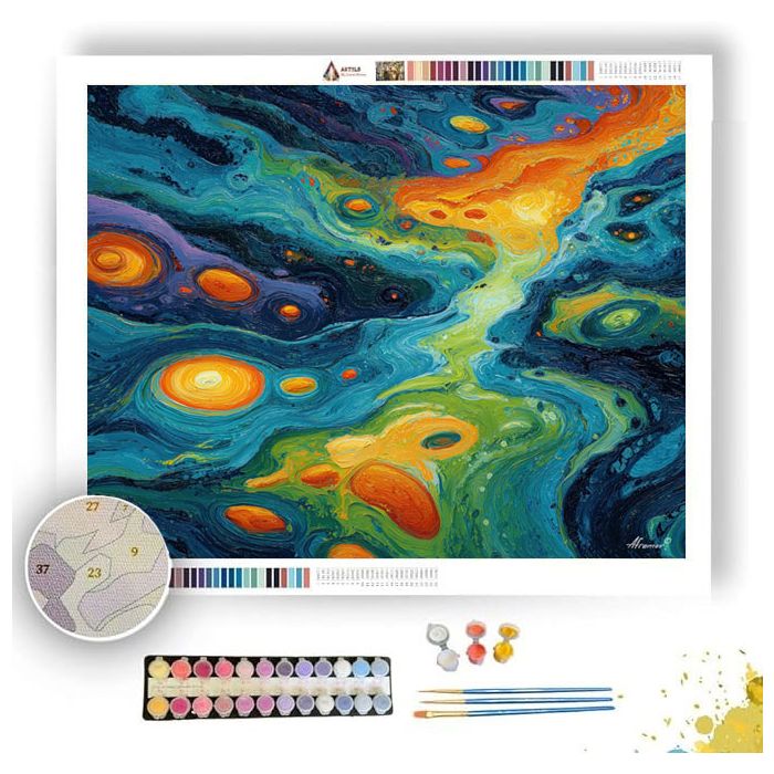 DYNAMIC FIELD - Paint by Numbers Full Kit