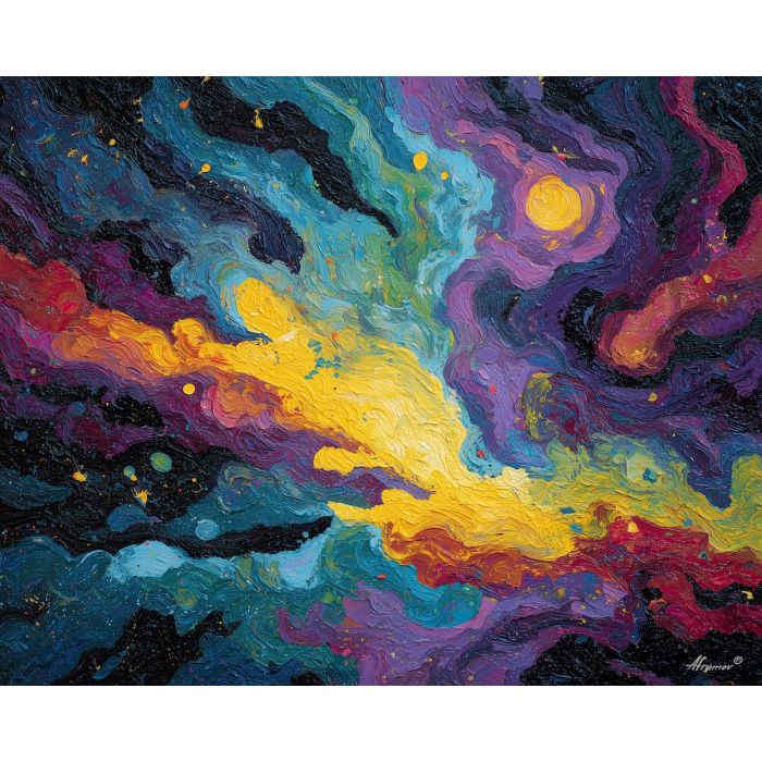 grateful, dead, modern art, palette knife, oil painting, impasto, textured surface, contemporary, expressive, visual art, creative, abstract, painterly, bold colors, concept art, illustrative, graphic