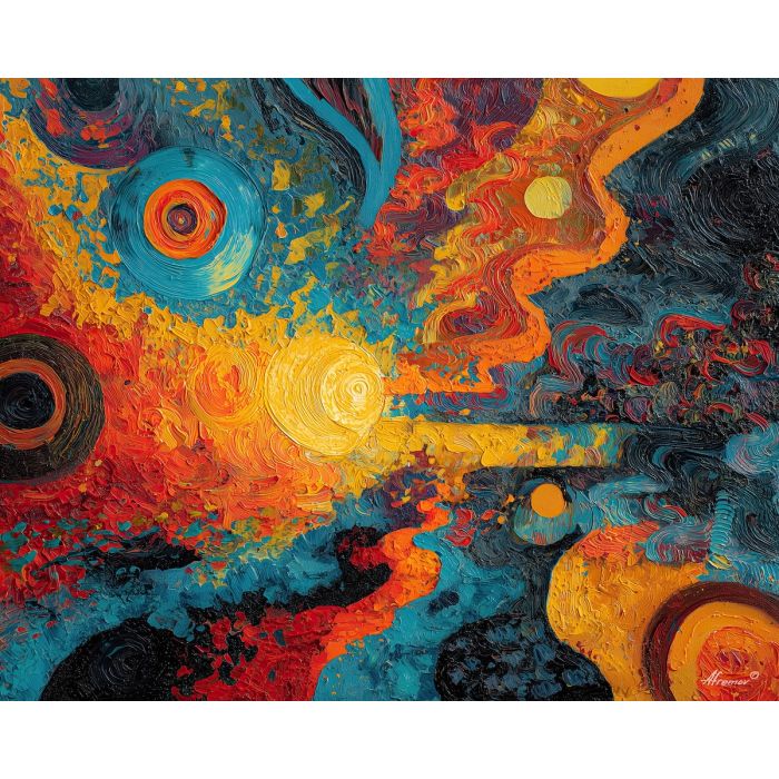 grateful, dead, modern art, palette knife, oil painting, impasto, textured surface, contemporary, expressive, visual art, creative, abstract, painterly, bold colors, concept art, illustrative, graphic