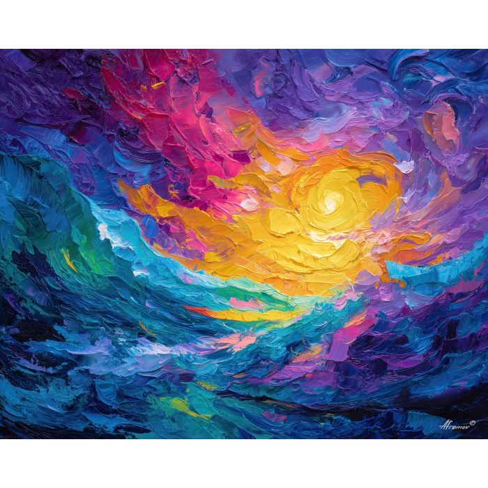 grateful, dead, modern art, palette knife, oil painting, impasto, textured surface, contemporary, expressive, visual art, creative, abstract, painterly, bold colors, concept art, illustrative, graphic