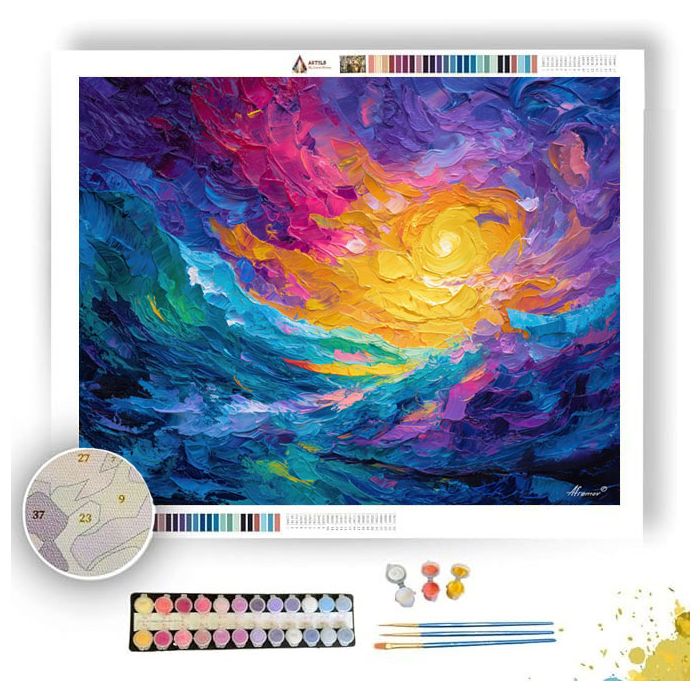 RISING FRAME - Paint by Numbers Full Kit