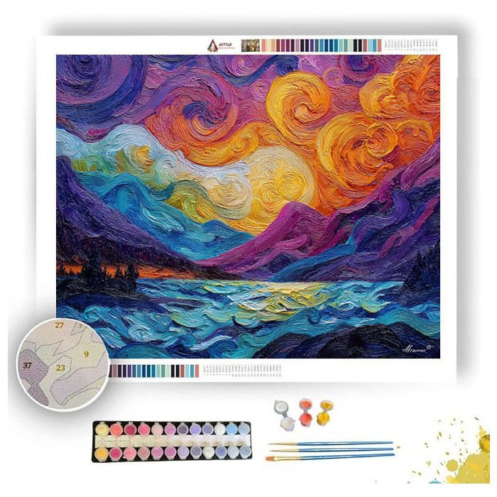 CLEAN VIEW - Paint by Numbers Full Kit