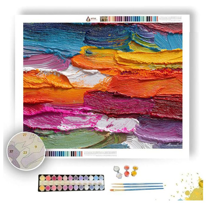 BOLD PATTERN - Paint by Numbers Full Kit