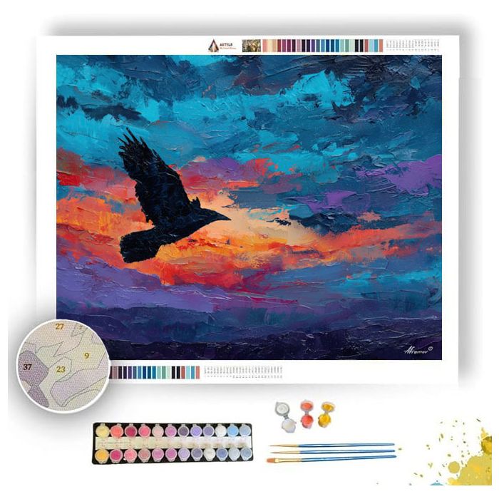 RISING SCENE - Paint by Numbers Full Kit