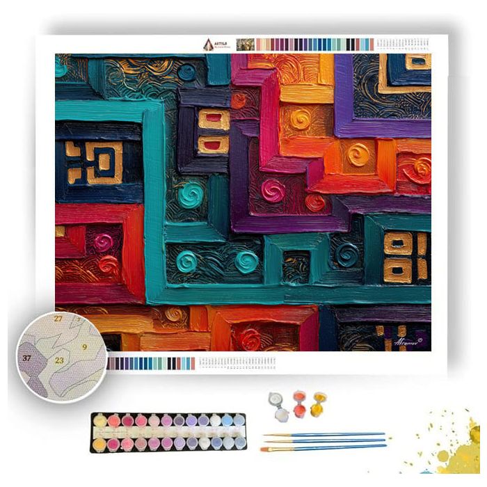 GLOWING RHYTHM - Paint by Numbers Full Kit