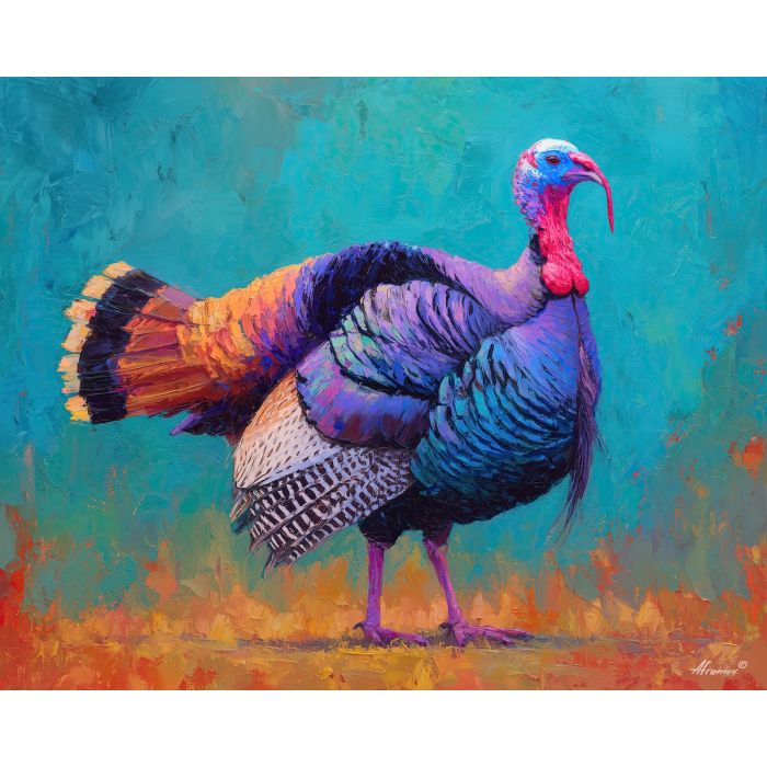 turkey, palette knife, oil painting, impasto, textured surface, artwork, expressive, modern, creative, visual art, illustration, bold colors, painterly, contemporary, graphic, conceptual