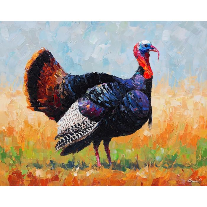 turkey, palette knife, oil painting, impasto, textured surface, artwork, expressive, modern, creative, visual art, illustration, bold colors, painterly, contemporary, graphic, conceptual