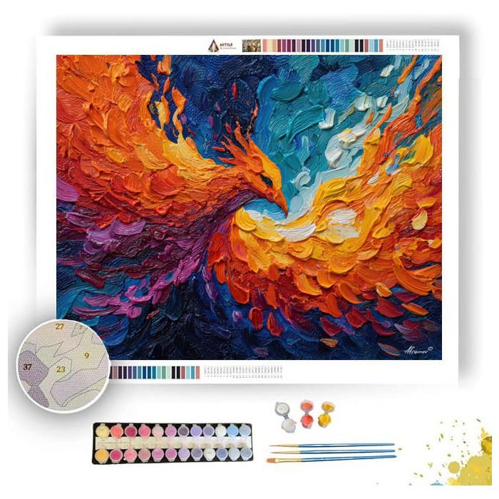 DYNAMIC MOMENT - Paint by Numbers Full Kit
