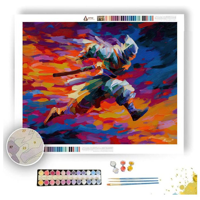 FREE FLOW - Paint by Numbers Full Kit