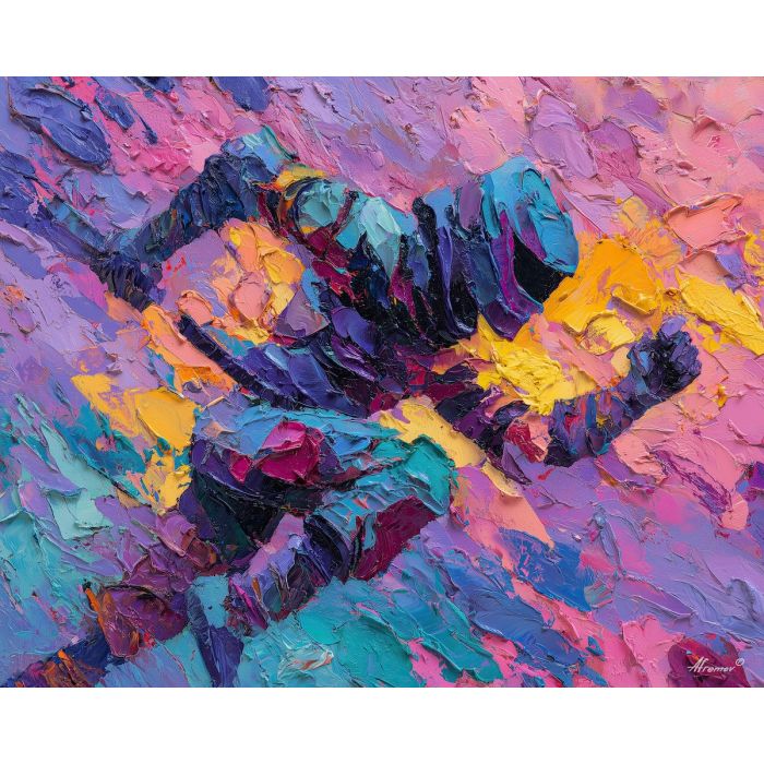 naruto, palette knife, oil painting, impasto, textured surface, artwork, expressive, modern, creative, visual art, illustration, bold colors, painterly, contemporary, graphic, conceptual