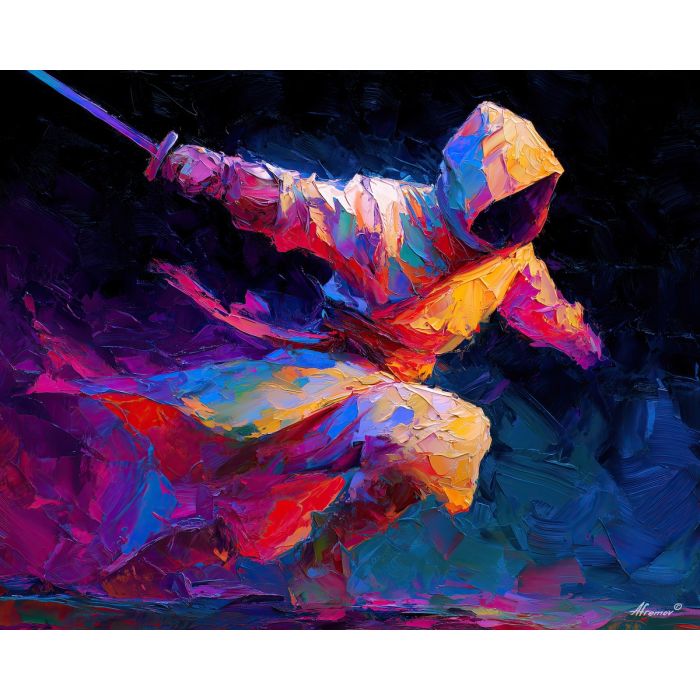 naruto, palette knife, oil painting, impasto, textured surface, artwork, expressive, modern, creative, visual art, illustration, bold colors, painterly, contemporary, graphic, conceptual