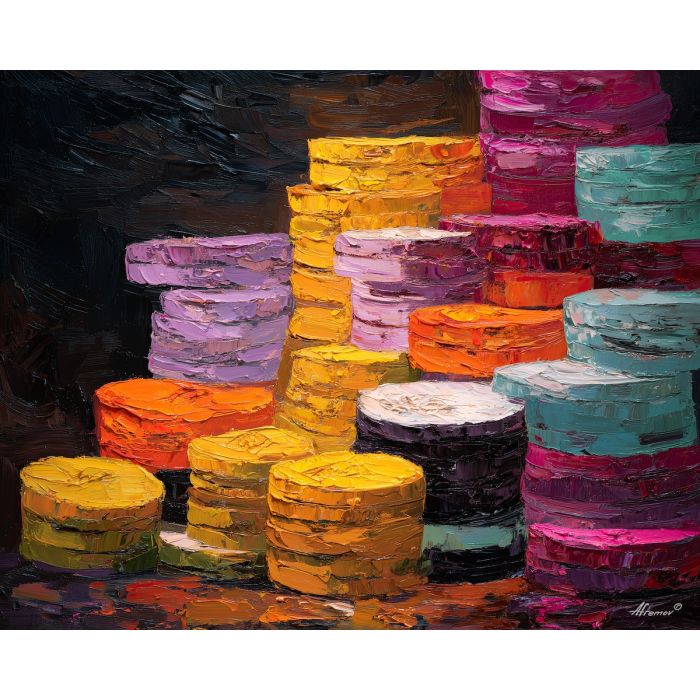 money, palette knife, oil painting, impasto, textured surface, artwork, expressive, modern, creative, visual art, illustration, bold colors, painterly, contemporary, graphic, conceptual