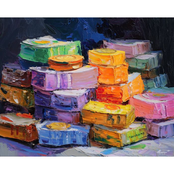 money, palette knife, oil painting, impasto, textured surface, artwork, expressive, modern, creative, visual art, illustration, bold colors, painterly, contemporary, graphic, conceptual