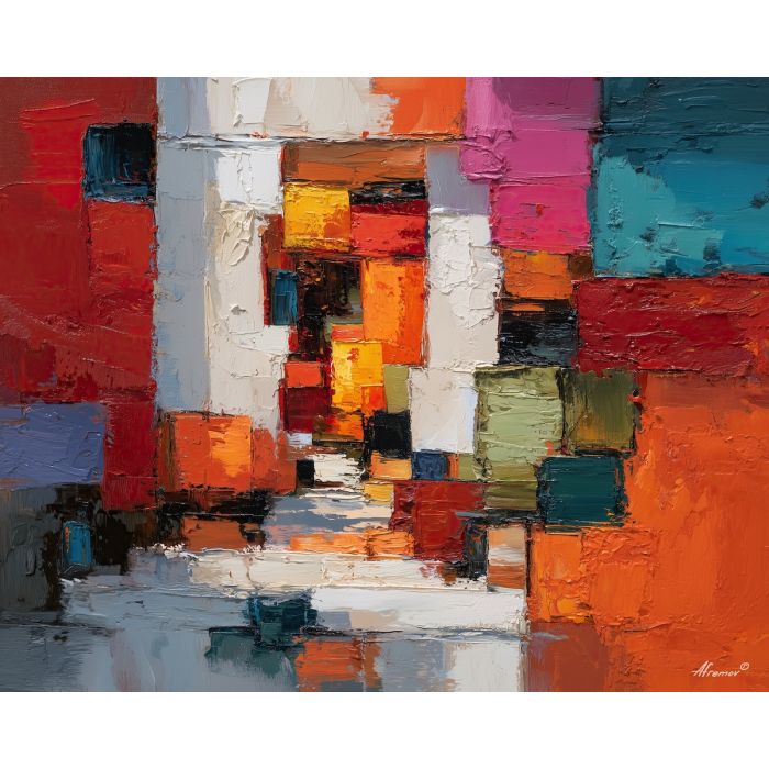 modernism, palette knife, oil painting, impasto, textured surface, artwork, expressive, modern, creative, visual art, illustration, bold colors, painterly, contemporary, graphic, conceptual