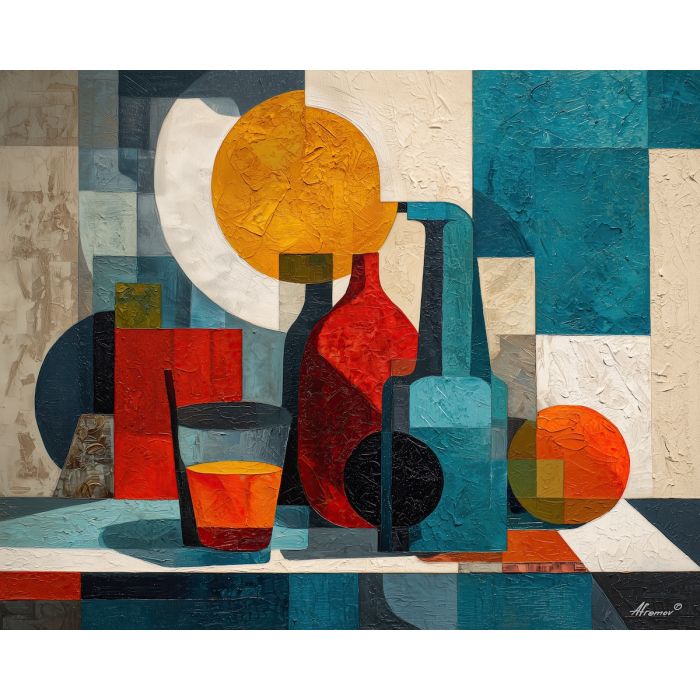 modernism, palette knife, oil painting, impasto, textured surface, artwork, expressive, modern, creative, visual art, illustration, bold colors, painterly, contemporary, graphic, conceptual