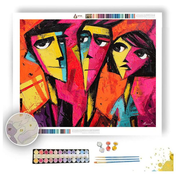 MODERN SHAPE - Paint by Numbers Full Kit